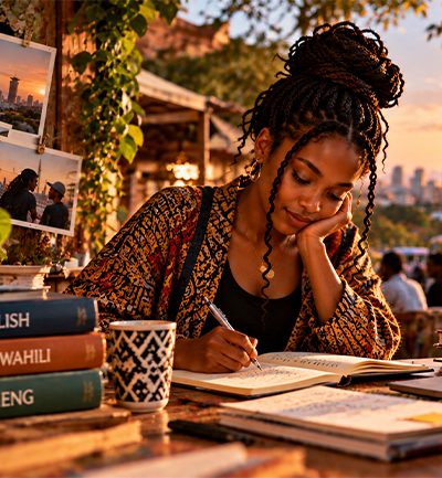 On Writing in Three Languages